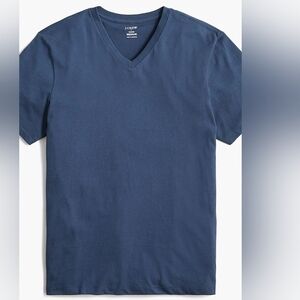 J.Crew Factory Washed Jersey V Neck Tee Navy Size Medium
